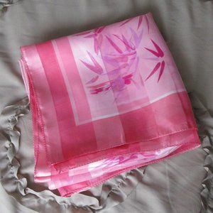 satin and sheer striped printed scarf shawl sarong